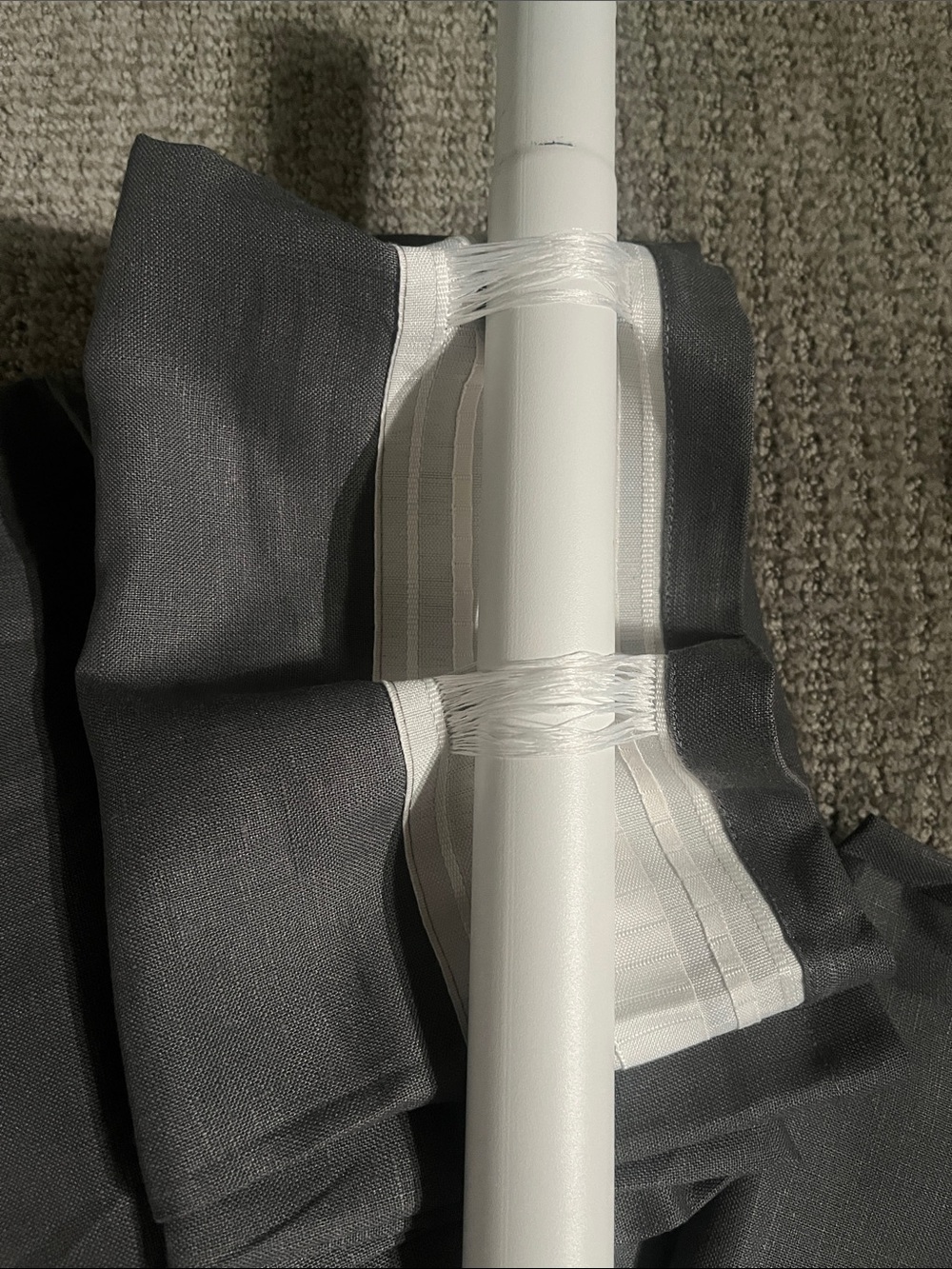 2 IKEA AINA GRAY LINEN Curtain Panels - Picture 6 of 6